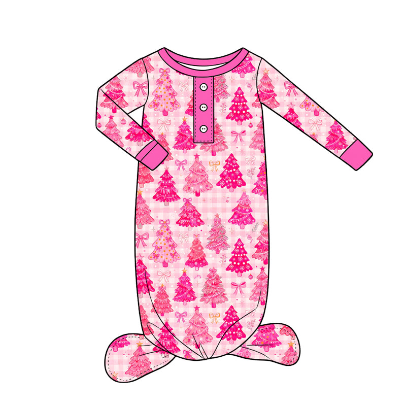 Christmas tree long sleeve gown preorder