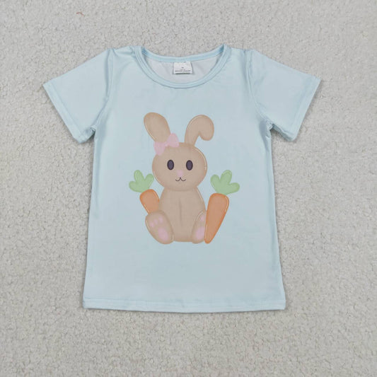Girls easter bunny short sleeve top