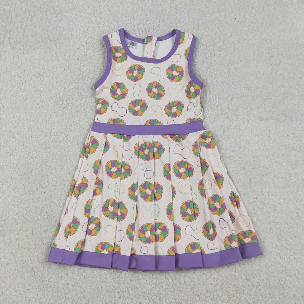 Mardi Gras design girls yoga dress