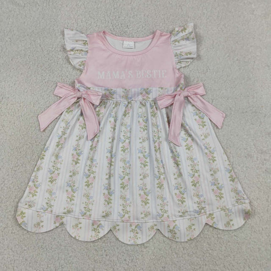 Toddle baby girls mamas bestie design dress