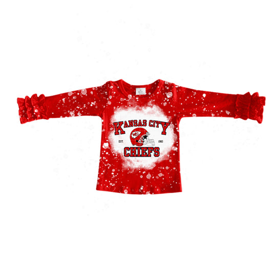 baby girl college team design long sleeve shirt top