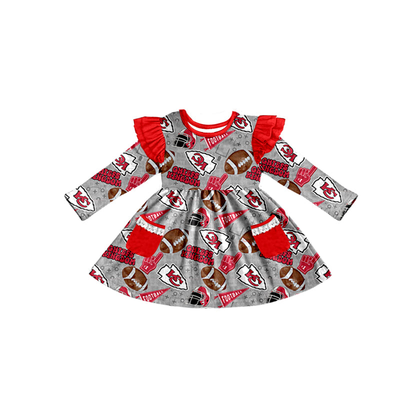 baby girl college team design dress