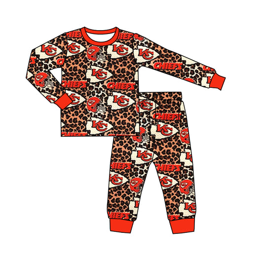 Kids baby boy KC team cheetah design long sleeve clothes