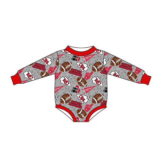 baby boy college team design romper