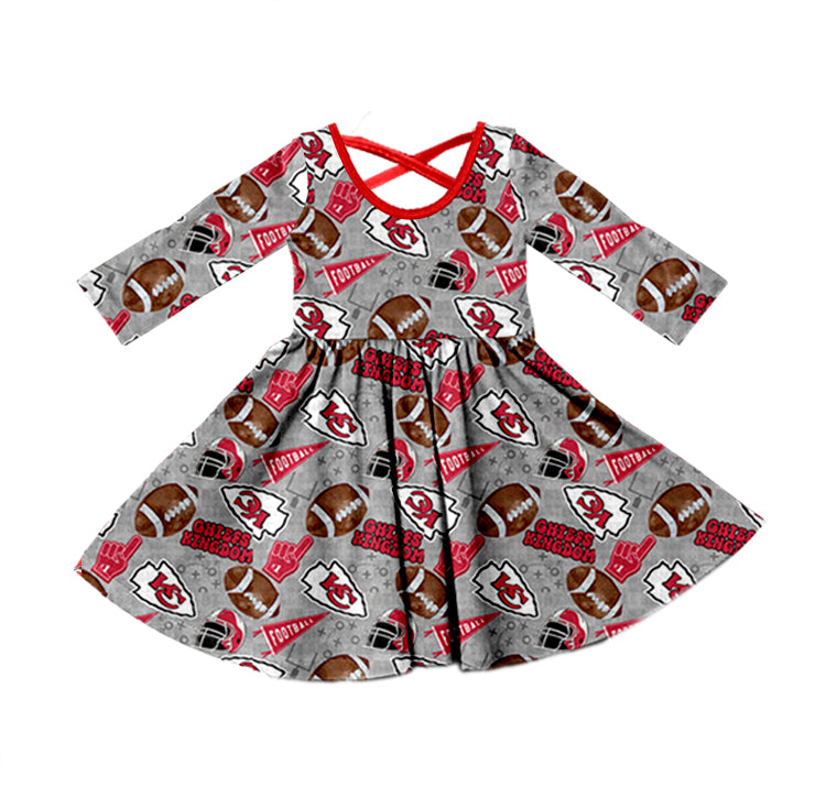 baby girl college team design dress