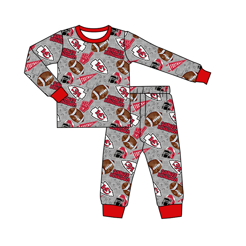 Kids baby boy college team design long sleeve clothes