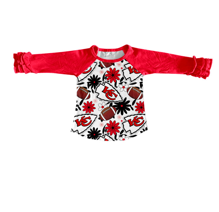 baby boy long sleeve KC football team design top