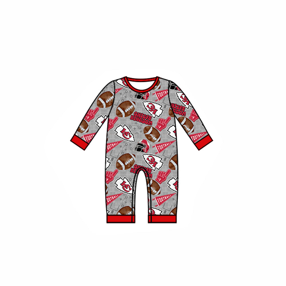 baby boy college team design romper