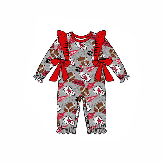 baby girl college team design romper