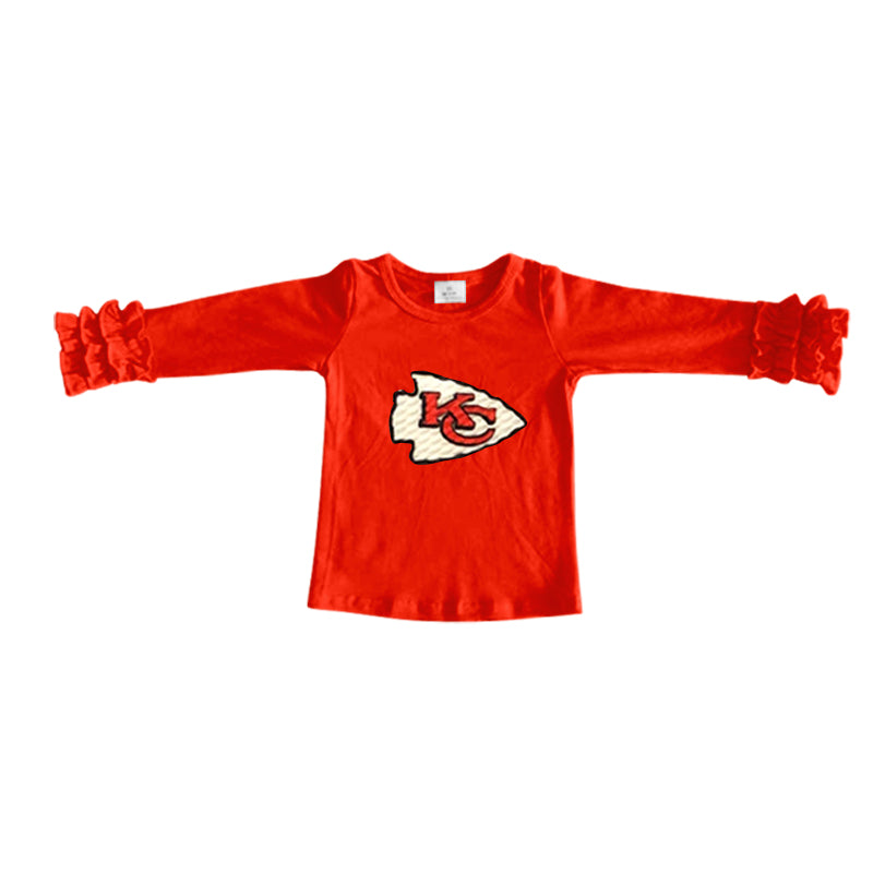 baby KC team cheetah design long sleeve  shirt top