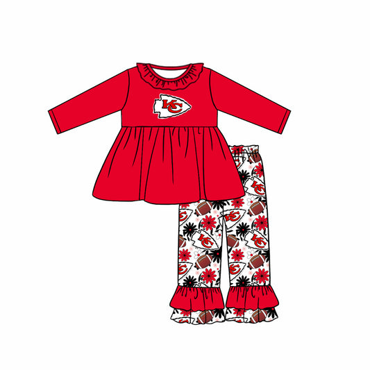 baby girl KC football team design clothes