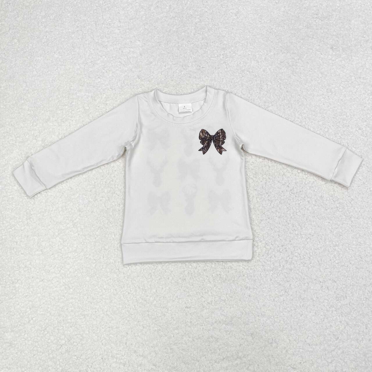 Baby camo reindeer long sleeve t-shirt top