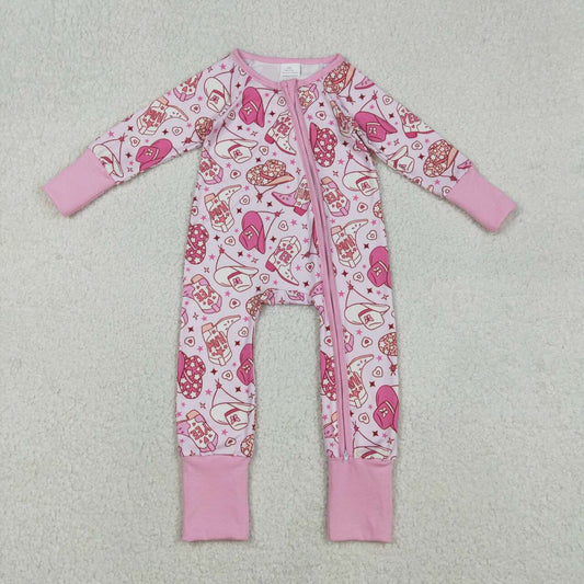 Toddle baby girls western long sleeve romper