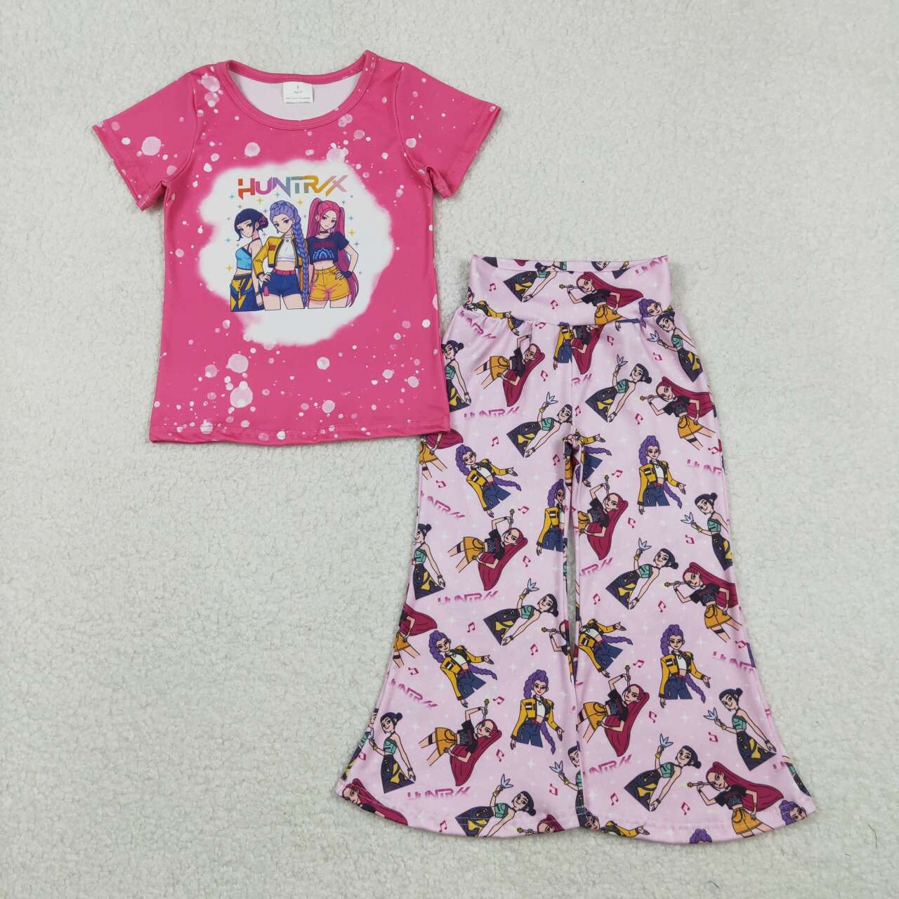 Girls movie design short sleeve outfit