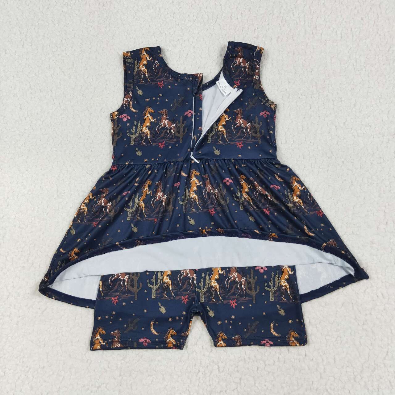 Cowgirl western horse romper