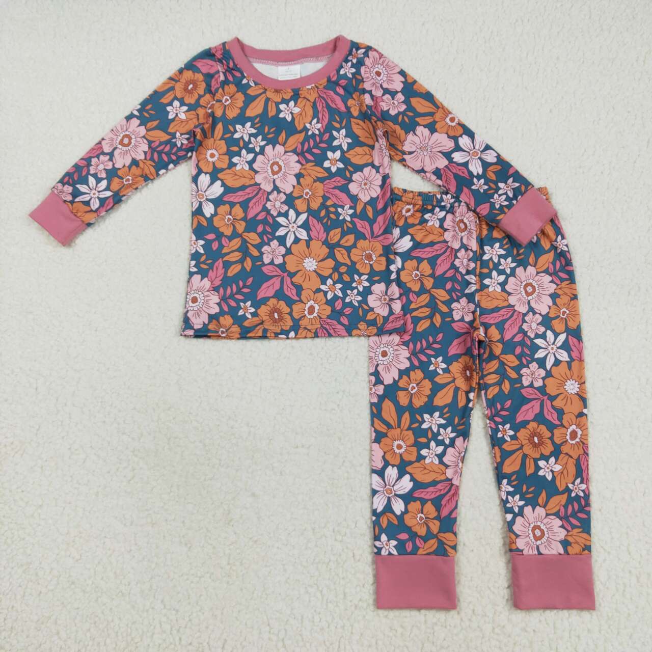 Floral design baby long sleeve spring fall clothes