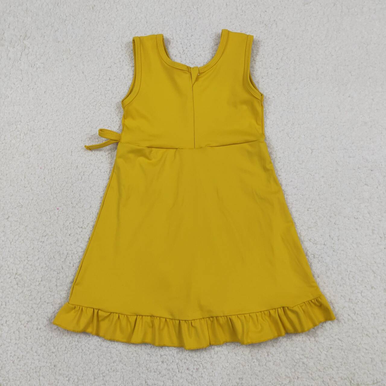 Yellow color baby girls yoga dress