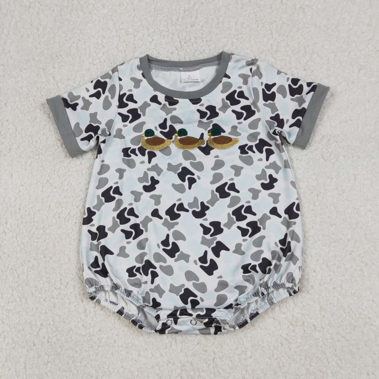 Toddle baby boy duck camo print romper