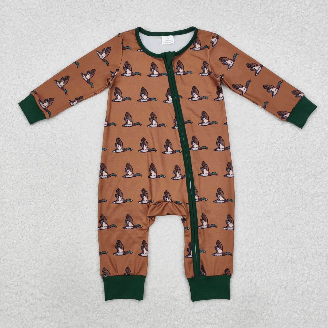 Toddle girls mallard zip romper
