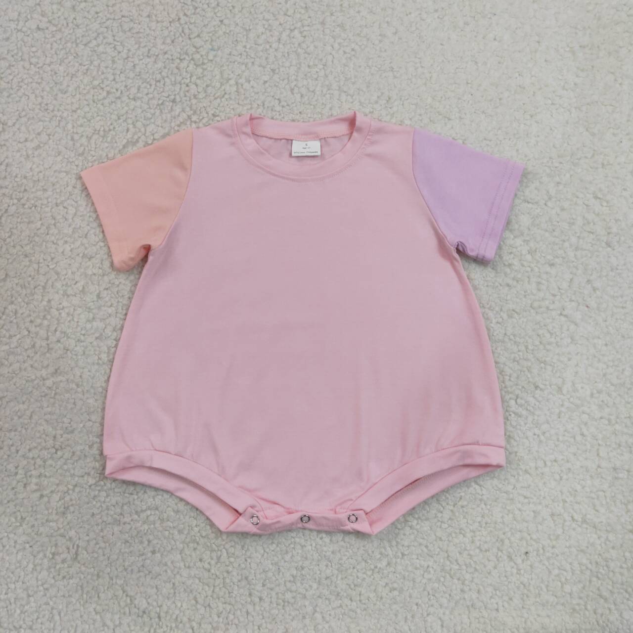 Pink color infant baby girl summer romper