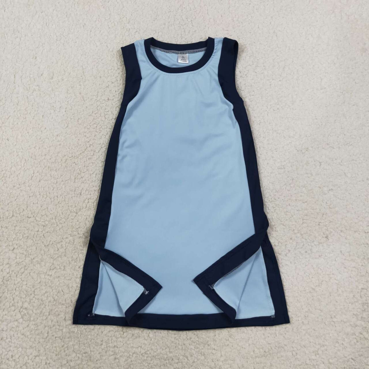 Blue color girls summer yoga dress