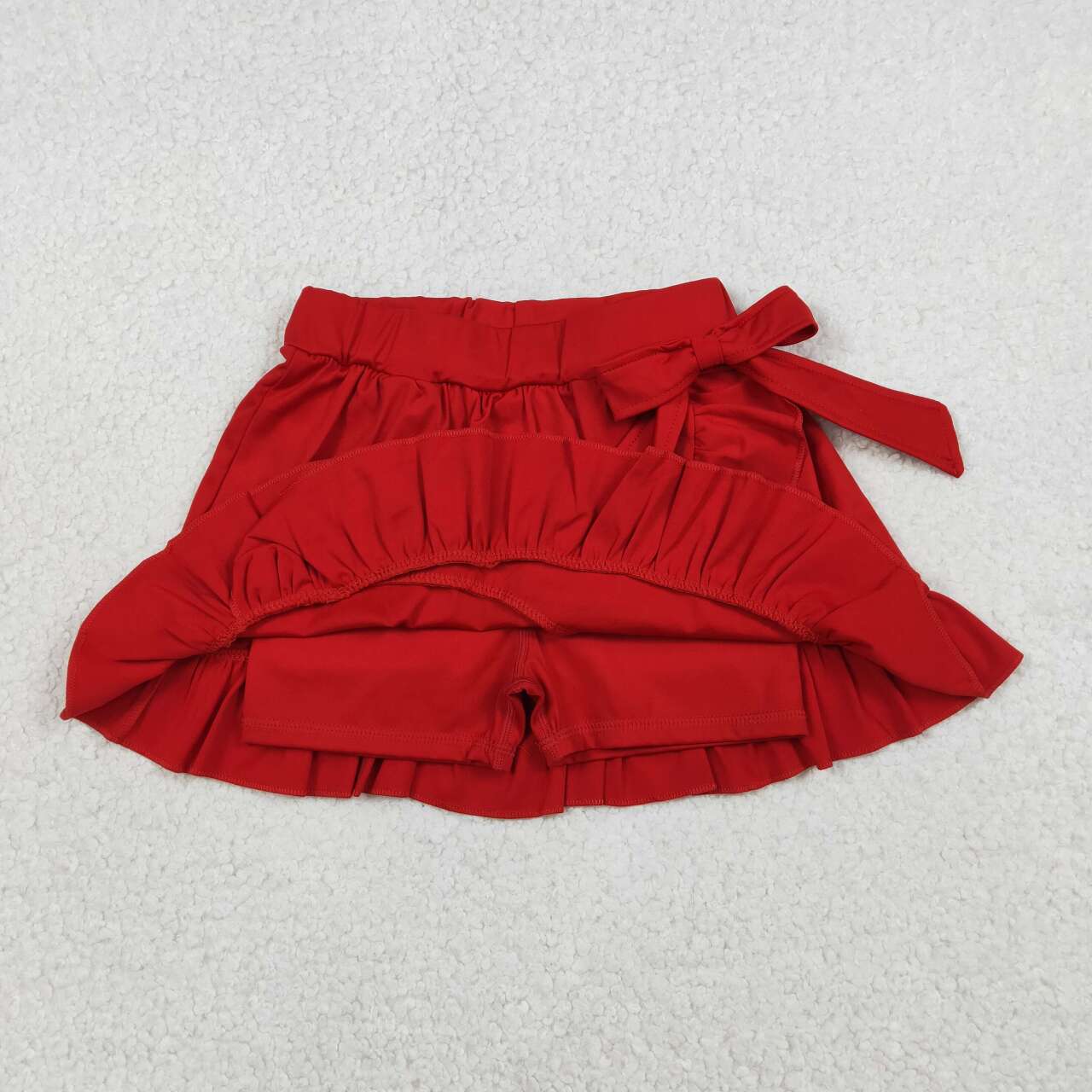 baby girl red color summer yoga skirt
