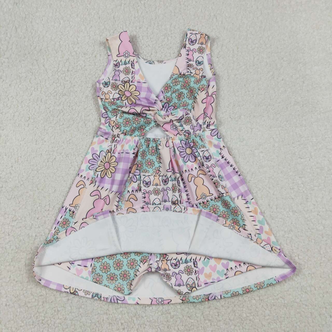 Easter bunny baby girls yoga dress