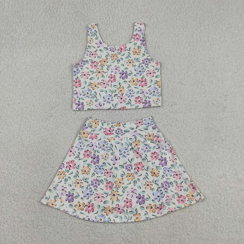 Baseball design girls summer yoga dress