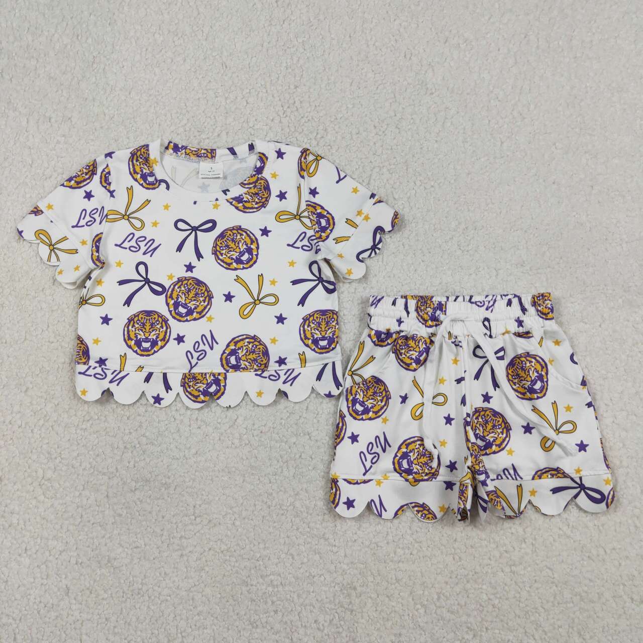 LSU team top matching outfit girl collegiate outfit
