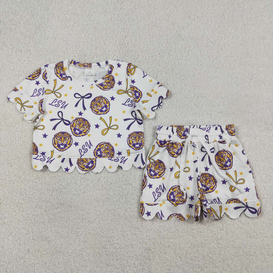LSU team top matching outfit girl collegiate outfit