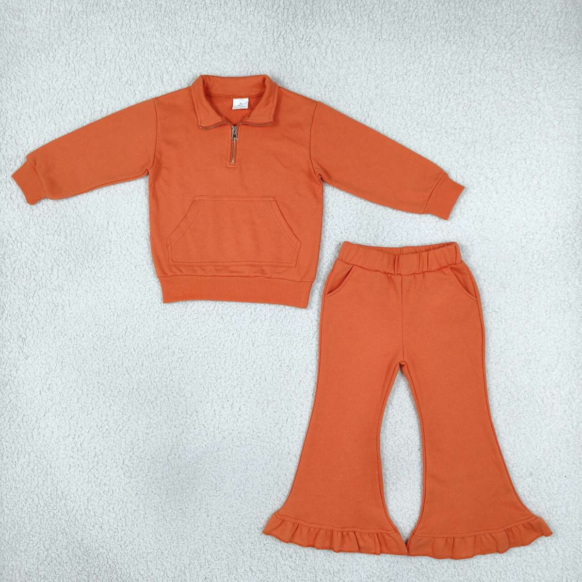 Girls long sleeve sweatshirt top matching pants spring fall outfit