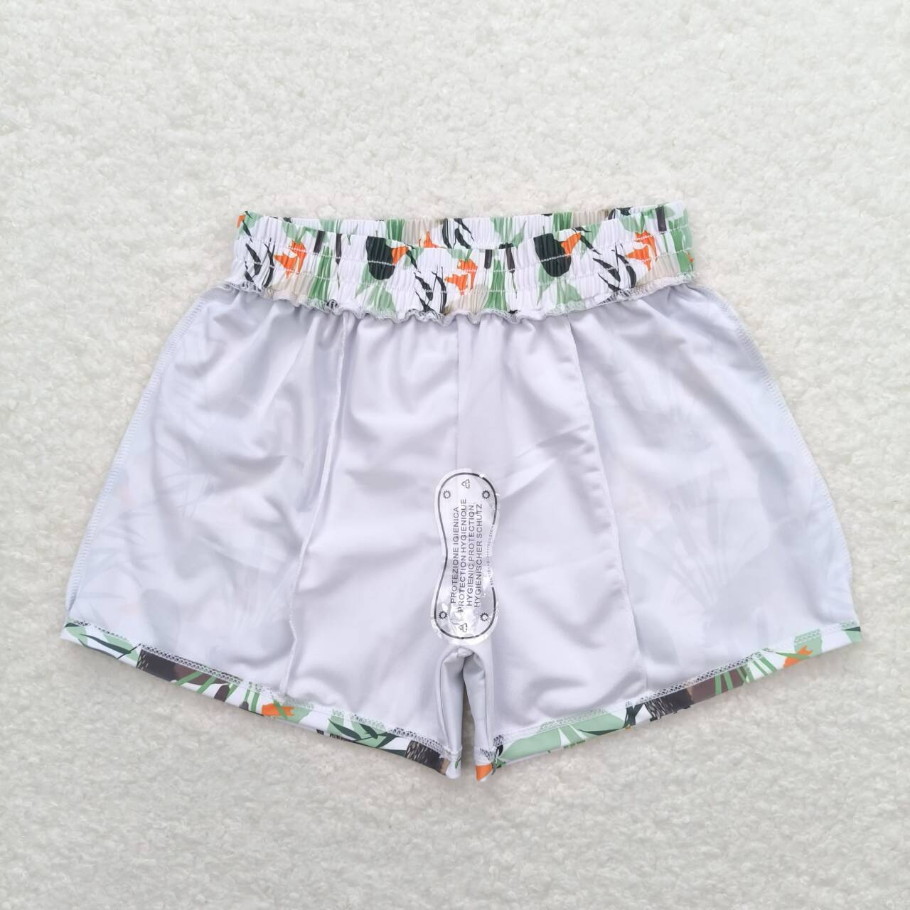 Boy mallard duck  swim trunks