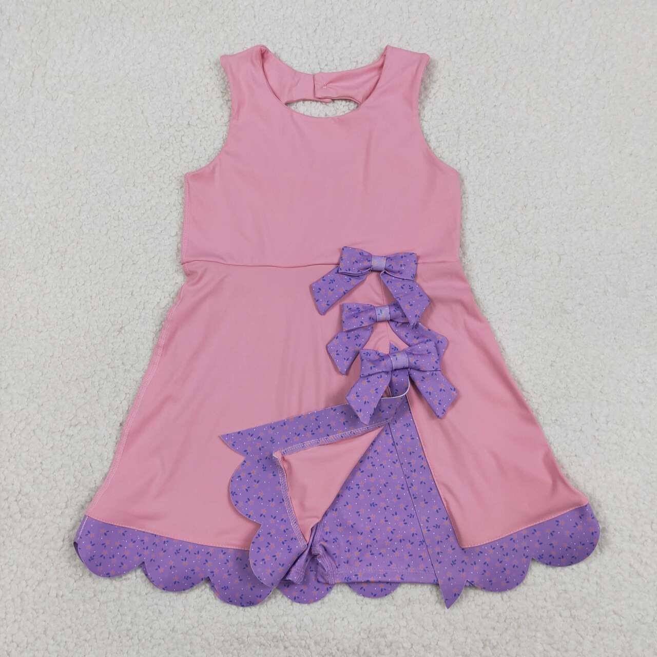 Pink color baby girls yoga dress