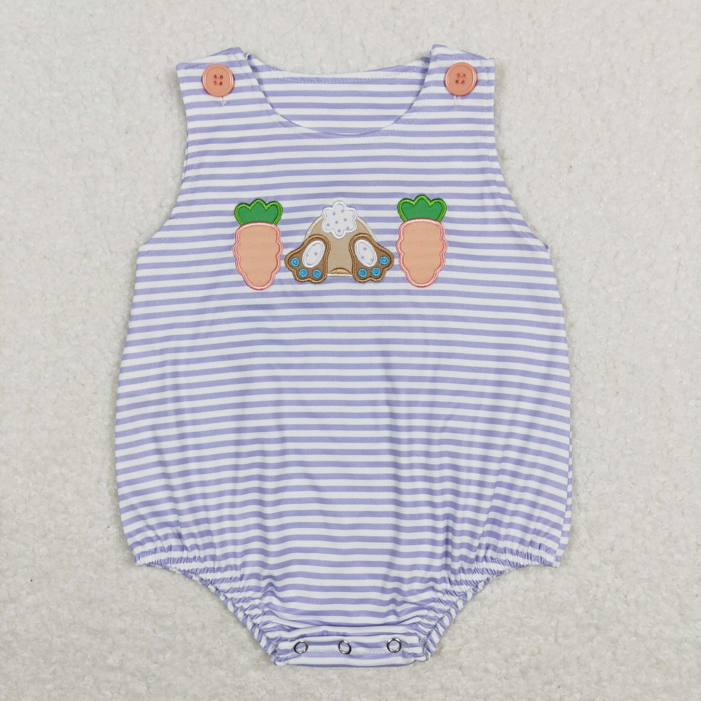 toddle boy  Easter bunny carrot romper