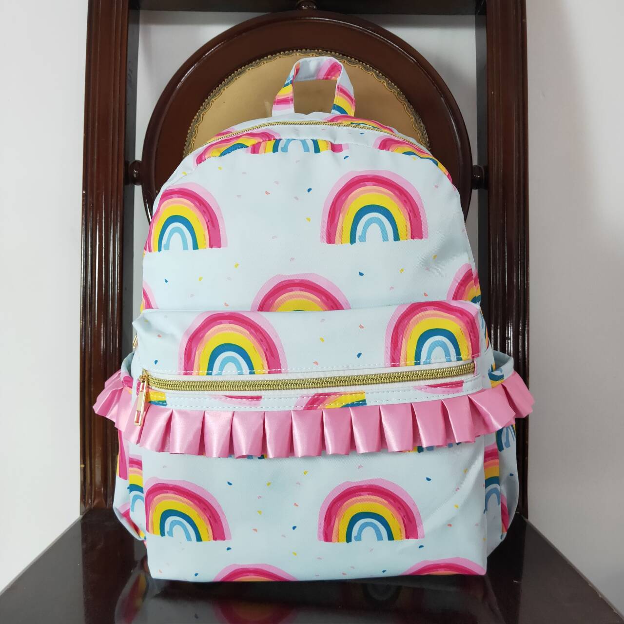 toddle girsl rainbow design backpack