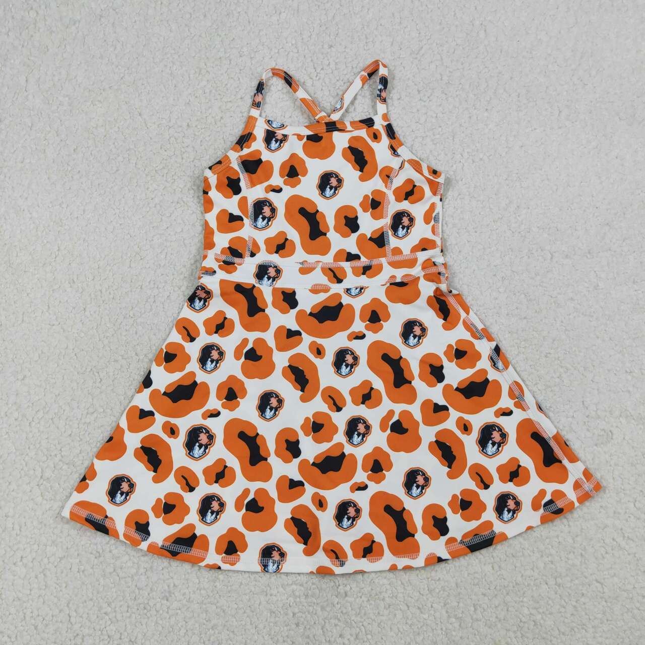 TN Vols Team camo design girls summer active yoga dress