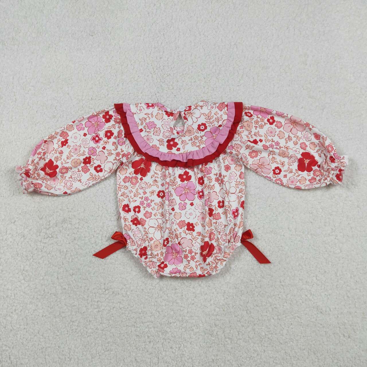 Toddle baby girl Jesus love me floral smocked romper