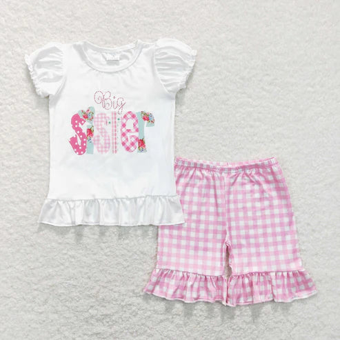 big sister little sister baby girls matching outfit