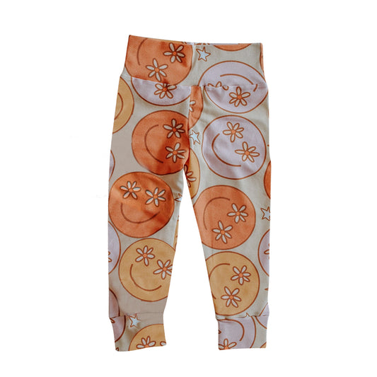 preorder girls sunshine print milk silk pants