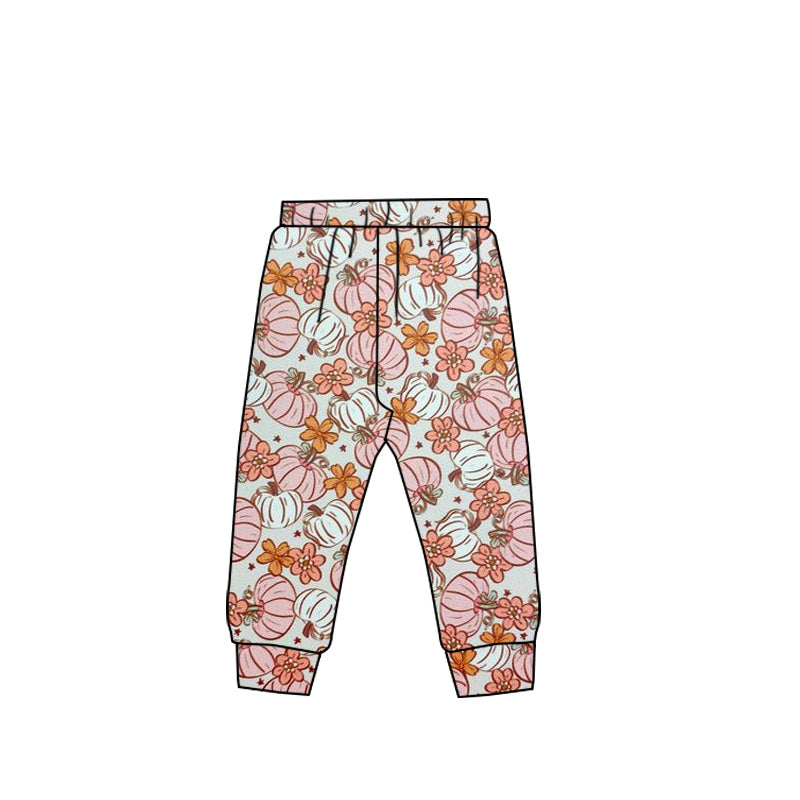 girls floral pumpkin milk silk leggings pants preorder