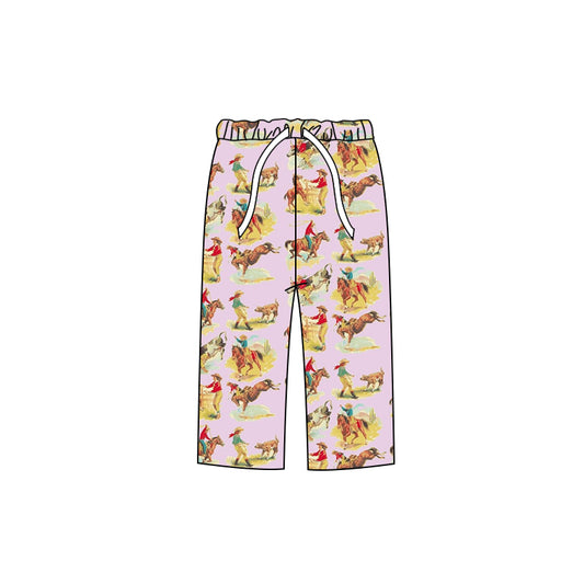 Adult cowboy western milk silk pants preorder