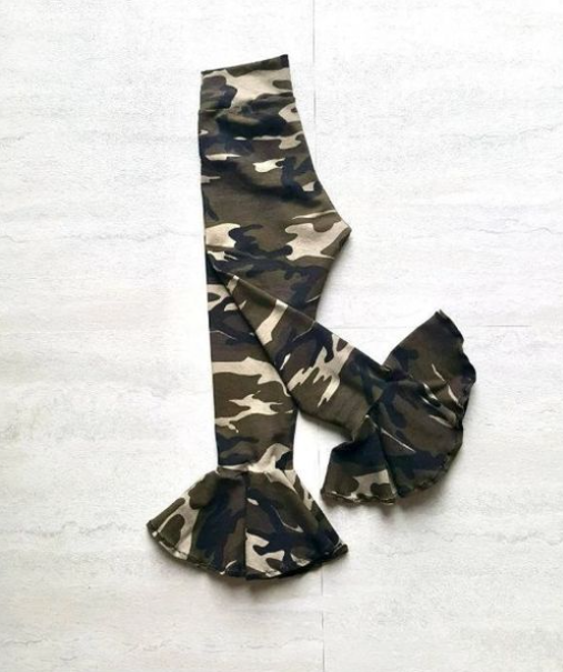 toddle baby girls camouflage bell bottoms preorder