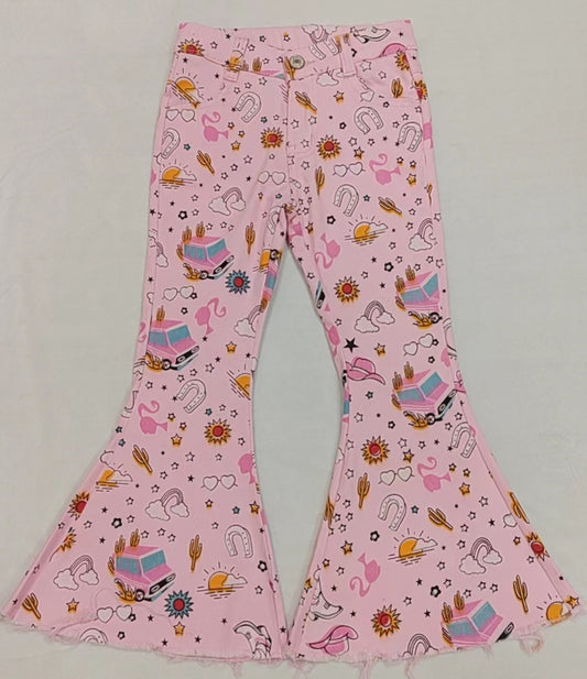 western pink doll jeans bell bottoms preorder