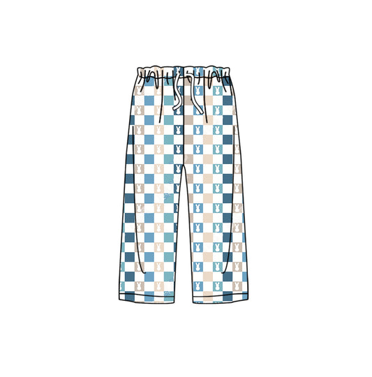 Adult man easter bunny checkered pants preorder