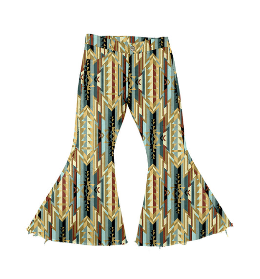 cowgirl western aztec toddle girls jeans bell bottoms preorder