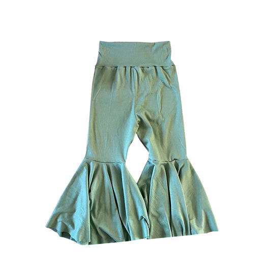 infant baby girls green milk silk bell bottoms preorder