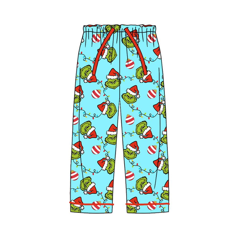 Adult women christmas light green face  pants preorder