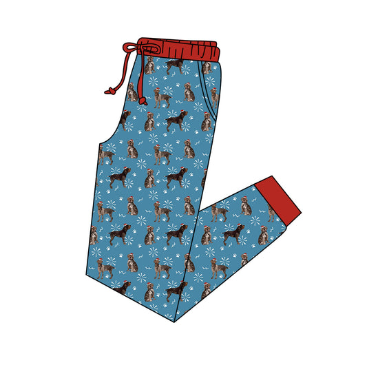 Adult women christmas dog print pants preorder