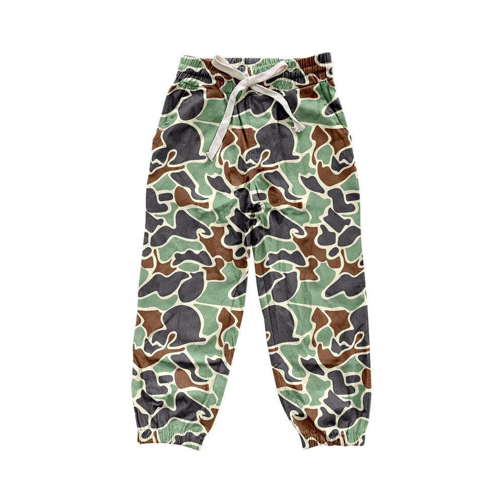 toddle baby boy green camo milk silk pants preorder