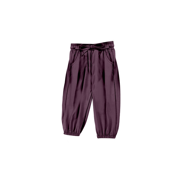 Wholesale kids baby girls brown active wear leggings pants preorder